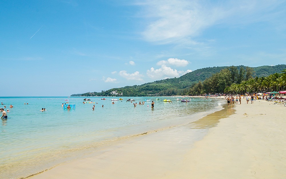 Center of Kamala Beach